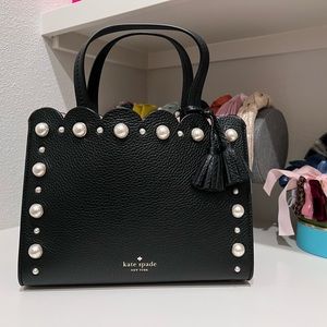 Kate Spade Pebble Leather Sam Pearl Satchel